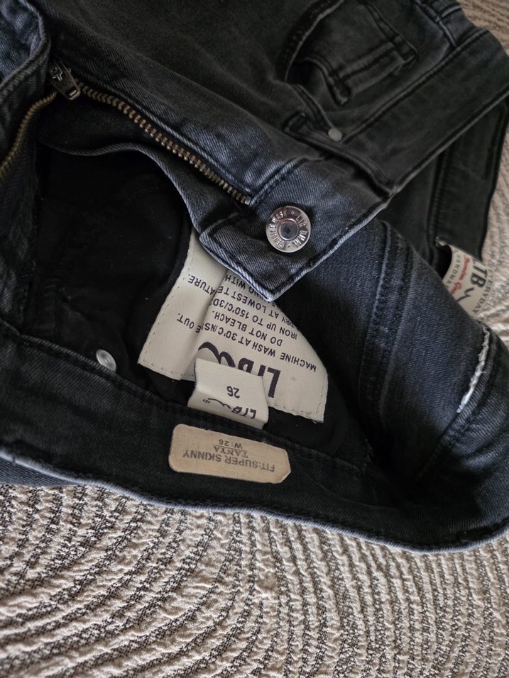 LTB Koyu Gri Kadın Yüksek Bel Süper Skinny Kot Pantolon - Görsel 5