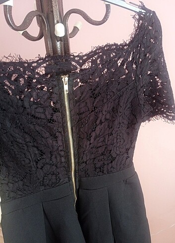 Siyah balon etek üst kısmı tül elbise - Görsel 7