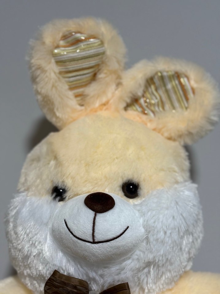 Bej Peluş Tavşan Oyuncak - Görsel 3