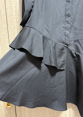 Kadın fırfırlı erkek gömlek - Görsel 3