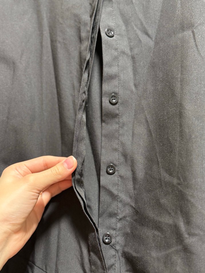 Kadın fırfırlı erkek gömlek - Görsel 5