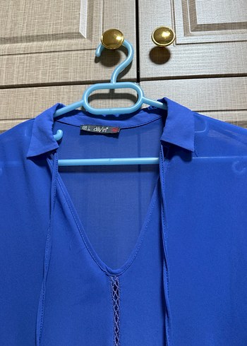 Kadın transparan fırfırlı bluz - Görsel 4