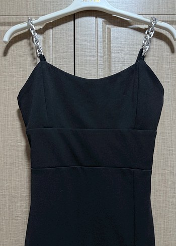 Siyah mini elbise - Görsel 2