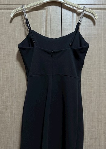 Siyah mini elbise - Görsel 3