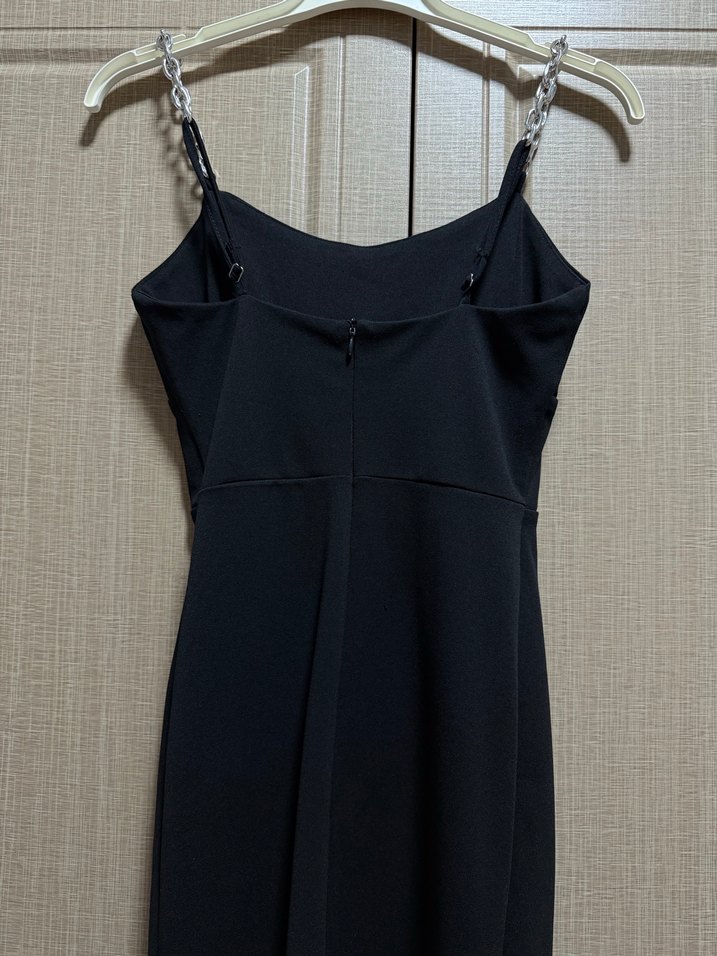 Siyah mini elbise - Görsel 3