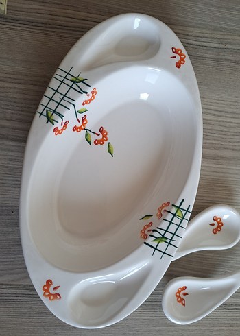 Diğer Beyaz Seramik Desenli Tabak