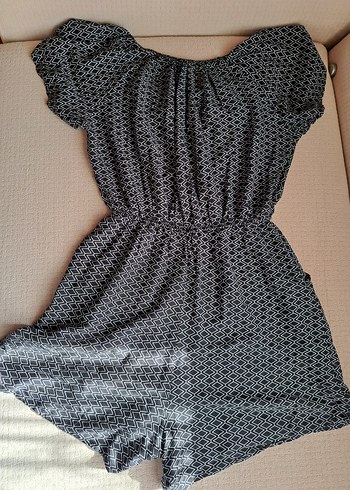 Bayan Kısa Şort Tulum - Görsel 3