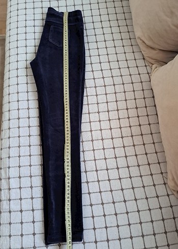 Kız Çocuk Lacivert Kadife Tayt - Görsel 5