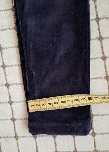 Kız Çocuk Lacivert Kadife Tayt - Görsel 7