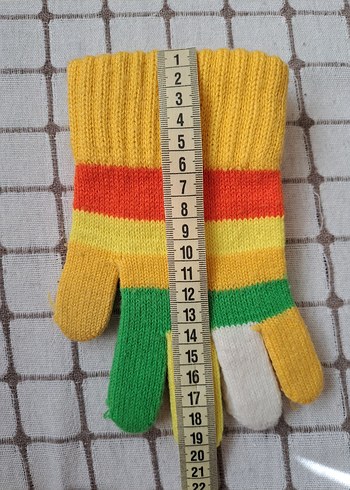 Renkli Çizgili Eldiven - Görsel 7