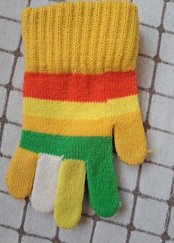 Renkli Çizgili Eldiven - Görsel 3