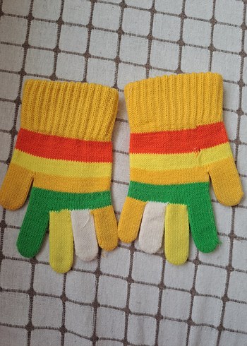 Renkli Çizgili Eldiven - Görsel 2