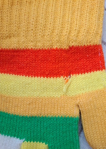 Renkli Çizgili Eldiven - Görsel 4