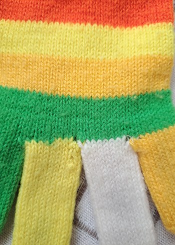 Renkli Çizgili Eldiven - Görsel 5
