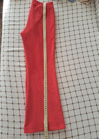 Kız Çocuk İspanyol Paça Kadife Tayt - Görsel 5