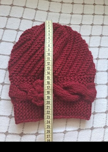 Çiçek Detaylı Örgü Kadın Bere - Görsel 7