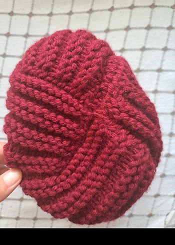 Çiçek Detaylı Örgü Kadın Bere - Görsel 4