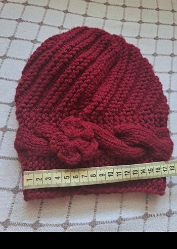 Çiçek Detaylı Örgü Kadın Bere - Görsel 6