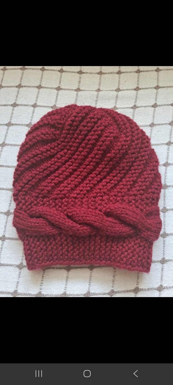 Çiçek Detaylı Örgü Kadın Bere - Görsel 2