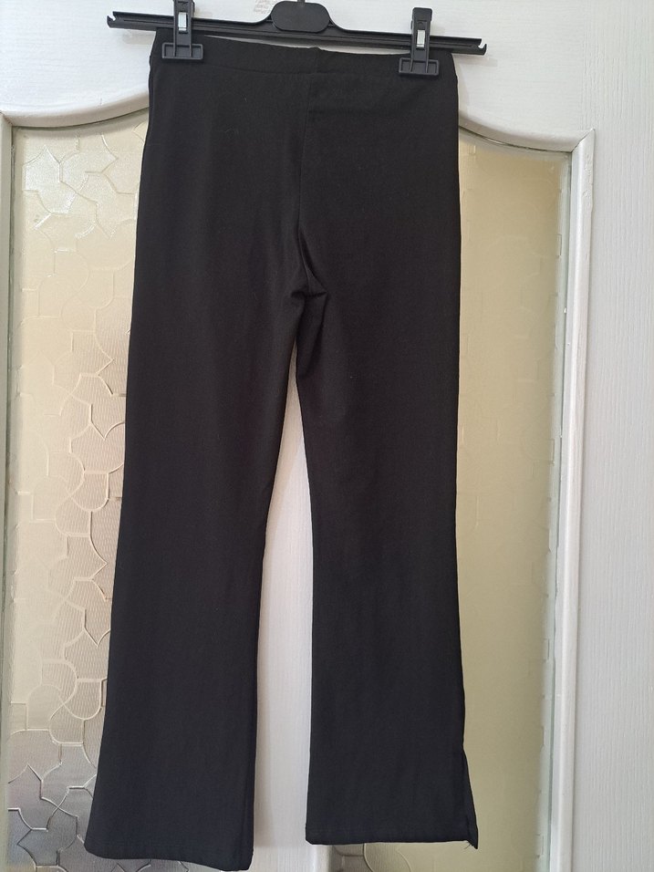 Kız Çocuk İspanyol Paça Yırtmaçlı Tayt - Görsel 2