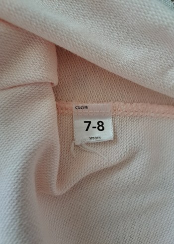 7 Yaş Beden pembe Renk Kız Çocuk Kısa Kollu Elbise