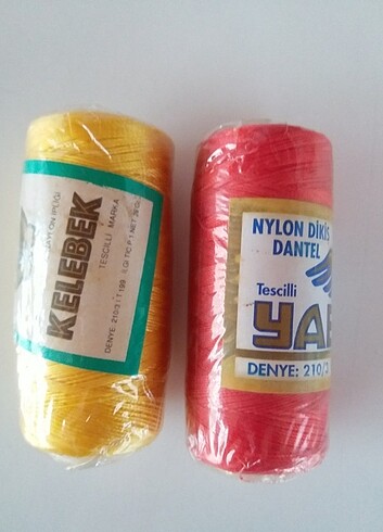Naylon dantel ve dikiş ipi