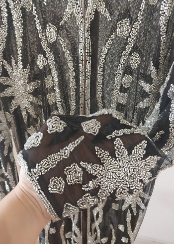 İTHAL BONCUK İŞLEME ABAYA - Görsel 5