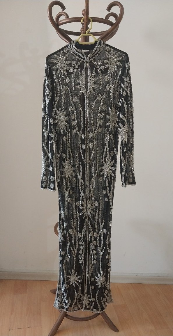 İTHAL BONCUK İŞLEME ABAYA - Görsel 2