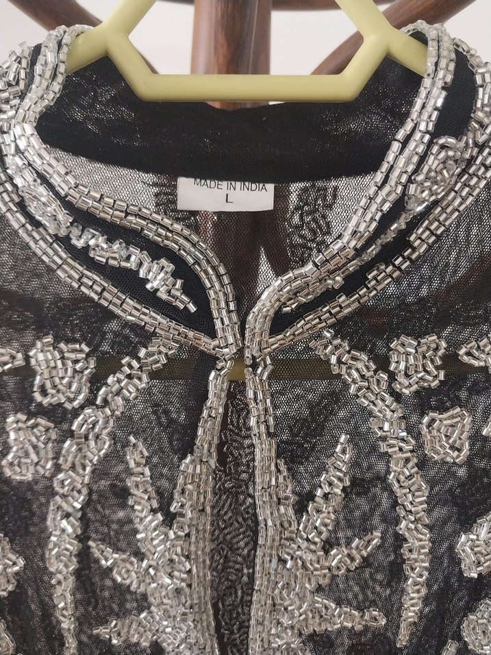 İTHAL BONCUK İŞLEME ABAYA - Görsel 3