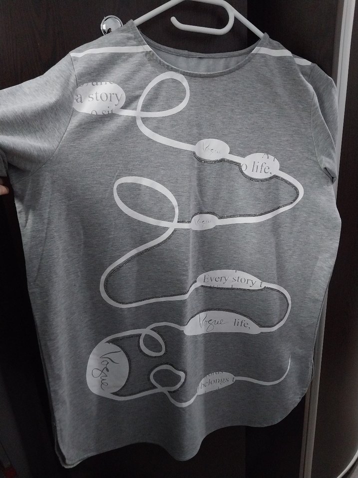 BÜYÜK BEDEN TAŞLI TUNİK - Görsel 2