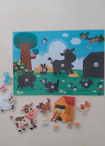 Çiftlik hayatı gölge eşleştirme PVC etkinlik