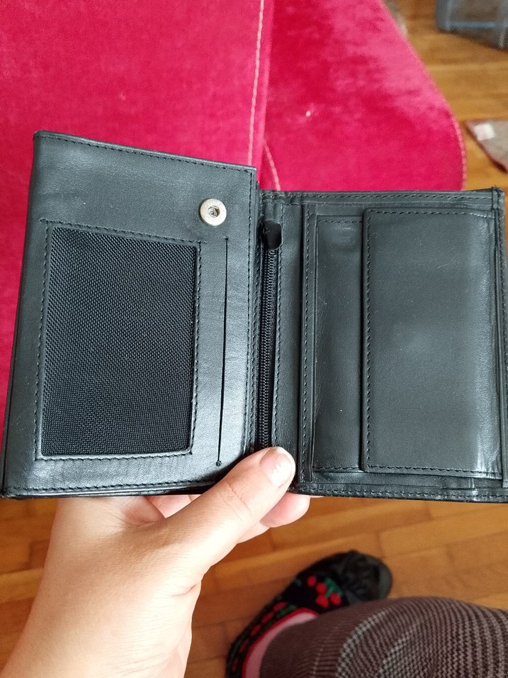 Siyah Minimalist Erkek Cüzdanı - Görsel 2