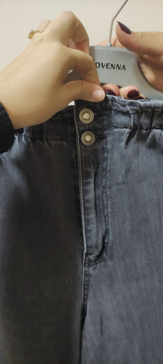 Gri Kadın Denim Pantolon - Görsel 4