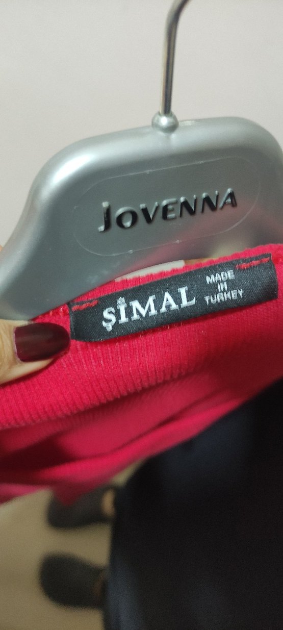 Kırmızı Midi Elbise - Görsel 5