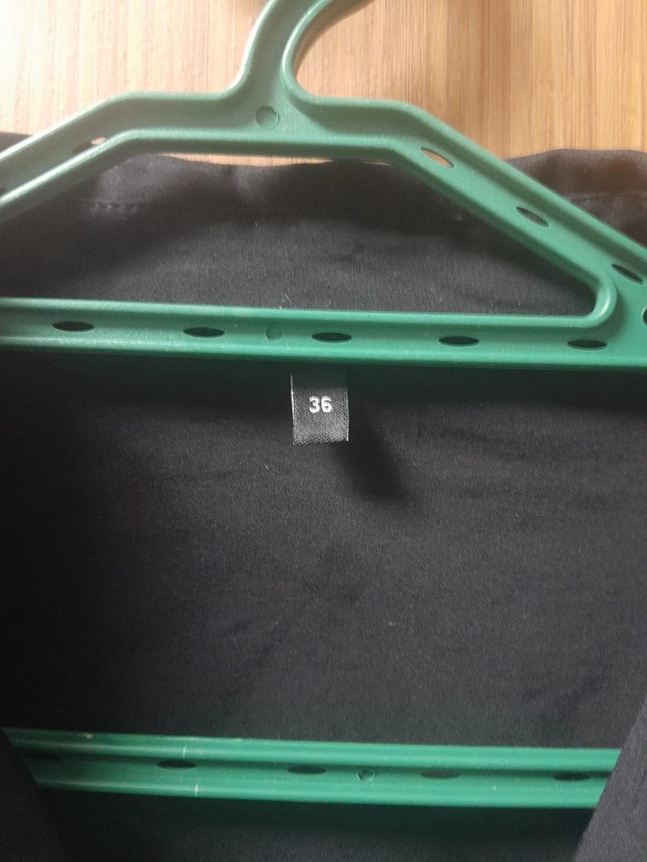 Kadın Siyah Gömlek, Uzun Kollu, Düğmeli - Görsel 5