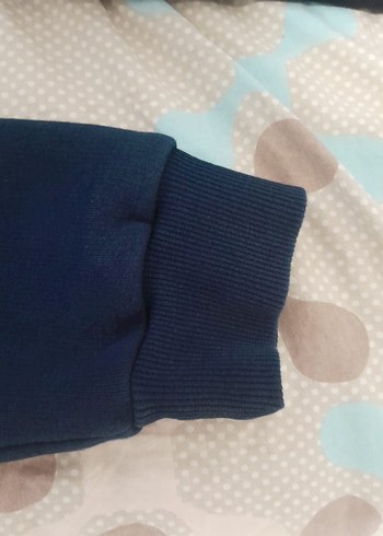 Kadın Lacivert Yüksek Yakalı Sweatshirt - Görsel 3