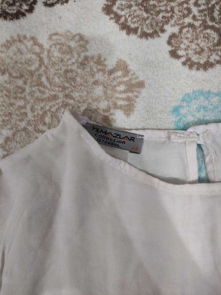 Uzun Kollu Mor ekoseli tunik - Görsel 3