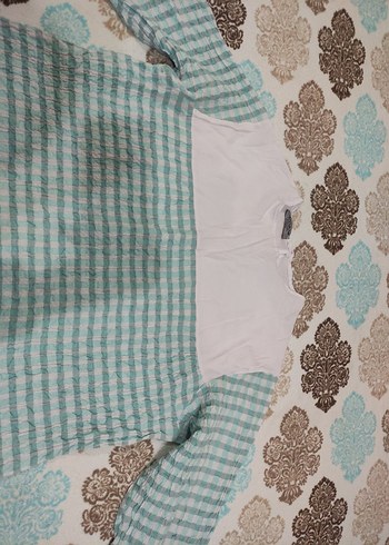 yeşil ekoseli tunik - Görsel 3