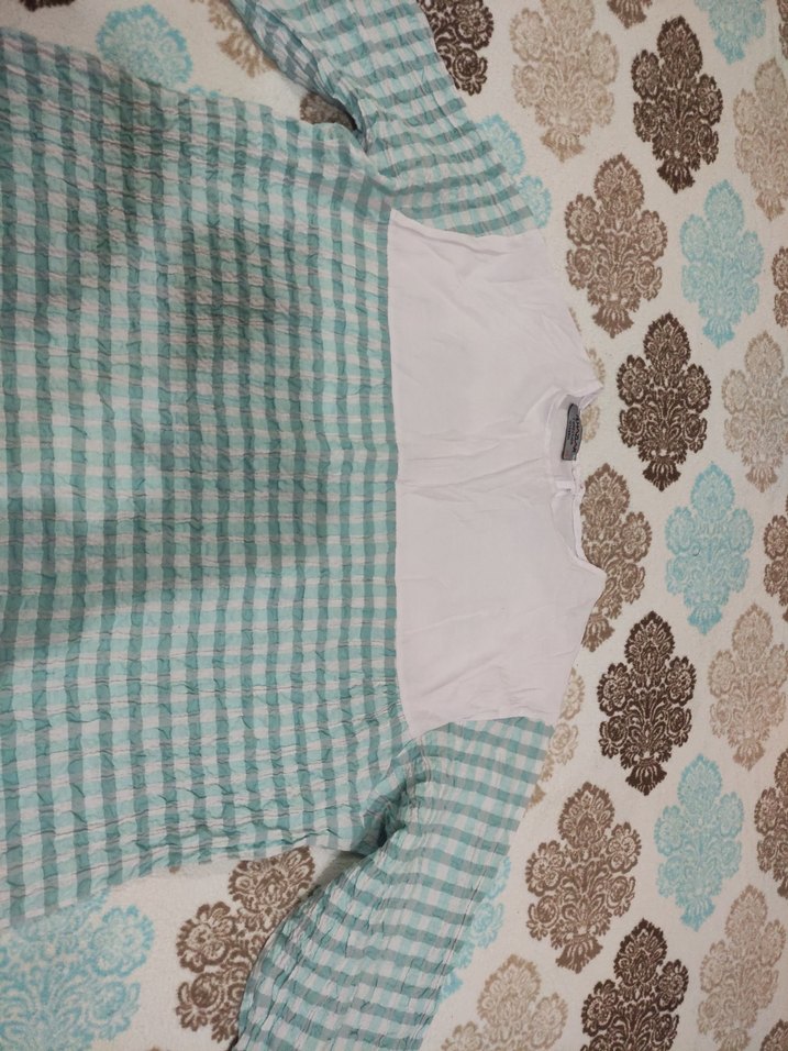 yeşil ekoseli tunik - Görsel 3