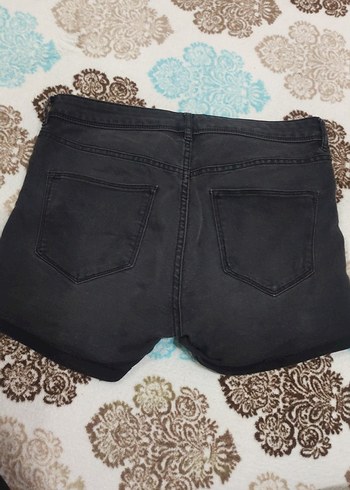 koyu gri Mini Şort - Görsel 5