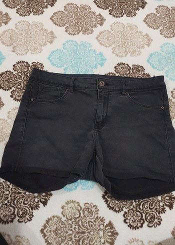 koyu gri Mini Şort - Görsel 2