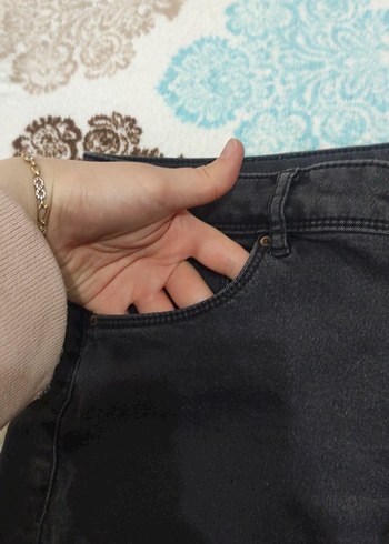 koyu gri Mini Şort - Görsel 3