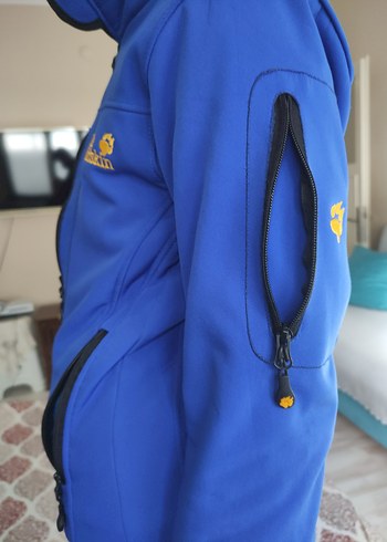 Mavi Fermuarlı Erkek Spor Ceketi - Görsel 3