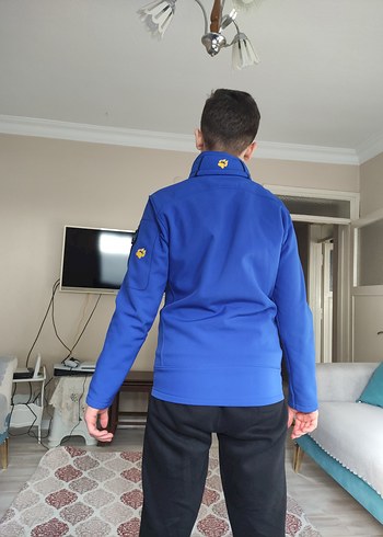 Mavi Fermuarlı Erkek Spor Ceketi - Görsel 2