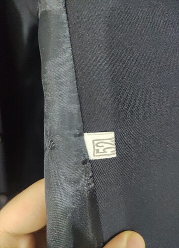 Koyu lacivert blazer ceket - Görsel 9