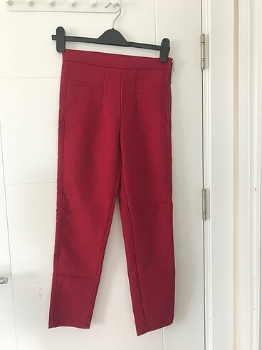Bordo slim fit pantolon