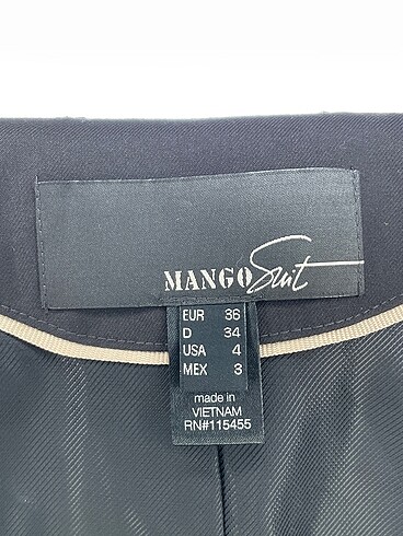 36 Beden siyah Renk Mango Blazer %70 İndirimli.