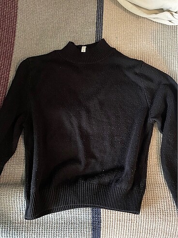 siyah crop kazak