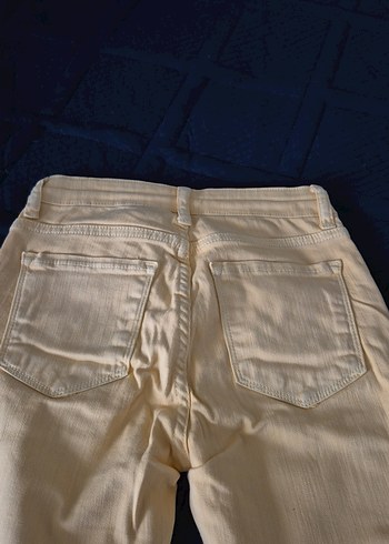 Bej Kız çocuk Kot Pantolon, Kemerli, Günlük - Görsel 7