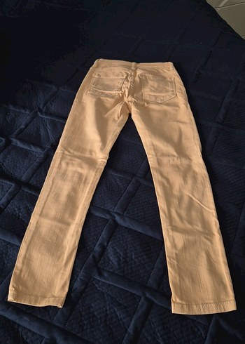 Bej Kız çocuk Kot Pantolon, Kemerli, Günlük - Görsel 6